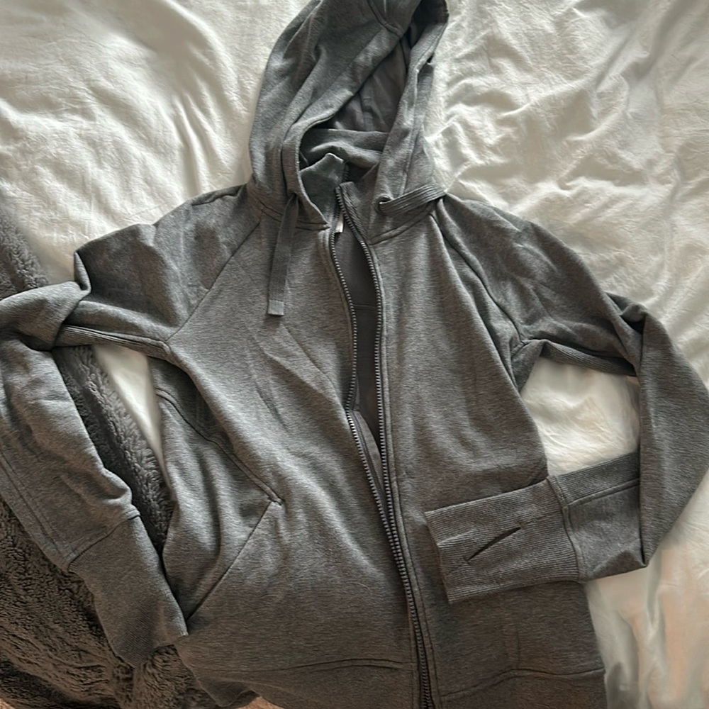 Athleta Cotton Zip Up Hoodie
